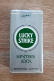 RAR : Pachet PLIN cu tigari LUCKY STRIKE Menthol ,anii 1980, MADE IN USA