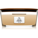 Woodwick Vanilla Bean lum&acirc;nare parfumată cu fitil din lemn (hearthwick) 453.6 g