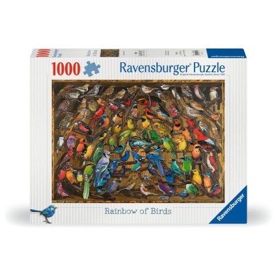 Ravensburger - Puzzle curcubeu de pasari 1000 piese design nou foto