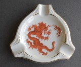 Scrumiera din portelan Meissen Germania - pictata manual cu un Dragon