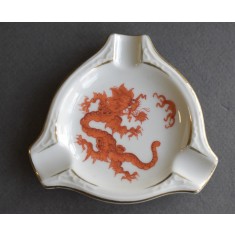 Scrumiera din portelan Meissen Germania - pictata manual cu un Dragon