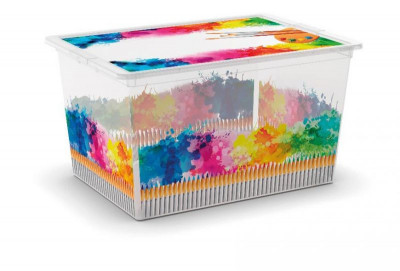 Cutie KIS C Box Arty Colours XL, 50L, 39x55x31 cm, cu capac foto