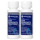 Set Solutie, Member&amp;#039;s Mark, Minoxidil 5%, Tratament Impotriva Caderii Parului, pentru Barbati, Pipeta Inclusa, 2x 60ml