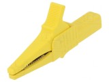 Bornă crocodil galbenă 32A 1kVDC 4mm