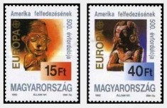 Ungaria 1992 - Europa-descoperirea Americii, serie neuzata foto