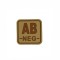 *Patch &quot;BLOOD TYPE AB-&quot; 3D [JTG]
