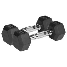 GANTERE DUMBBELL HEX FONTA CAUCIUCATA 2X3KG REBEL ACTIV foto