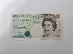Anglia 5 Pounds 1990 foto