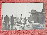 Fotografie tip carte postala, Marina Americana pe Dunare