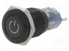 Comutator anti-vandalism ONPOW 2 poziții SPDT 0,5A 220VAC 1A 24VDC LED verde