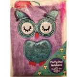 Fluffy Owl Notebook with Feather Pen