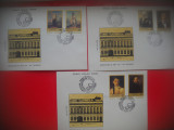 HOPCT PLIC 3388 SET 3 PLICURI FDC PICTURA TATTARESCU 1979 ROMANIA, Europa, Arta