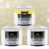 Vopsea Decorativă de Lux Argentina &ndash; Bej Sampanie | Pachet 1.5L (2&times;0.5L + 0.5L), Efect 3D Stelat-Toro Decor