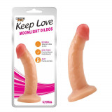 Dildo cu ventuza Moonlight, 18.5 cm, PVC, diametru 3.7 cm