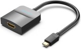 Convertor video Vention, USB Type-C(T) la HDMI(M), 0.15m, rezolutie maxima 4K la 30Hz, conectori auriti, invelis PVC si ABS, negru, &quot;TDCBB&quot; (timbru ve