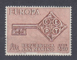 SAN MARINO 1968 EUROPA CEPT SERIE MNH, Nestampilat