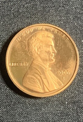 Moneda One Cent 2006 USA monetarie San Fransisco foto