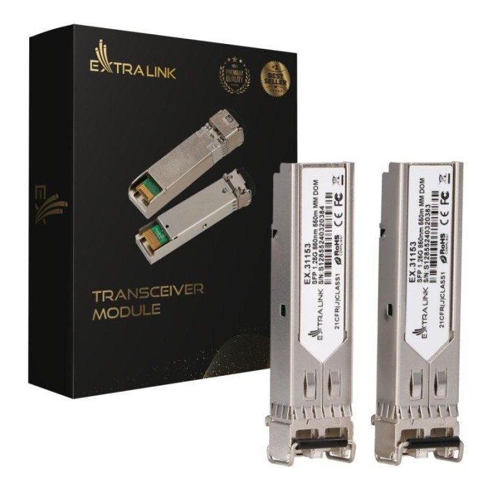 Extralink SFP 1.25G 2-pack 550m DOM