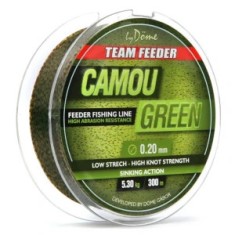 Fir Monofilament Team Feeder By Dome Camou Green 300m 0.22mm 6.20kg foto