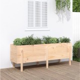 VidaXL Strat &icirc;nălțat de grădină, 160x50x57 cm, lemn masiv de pin