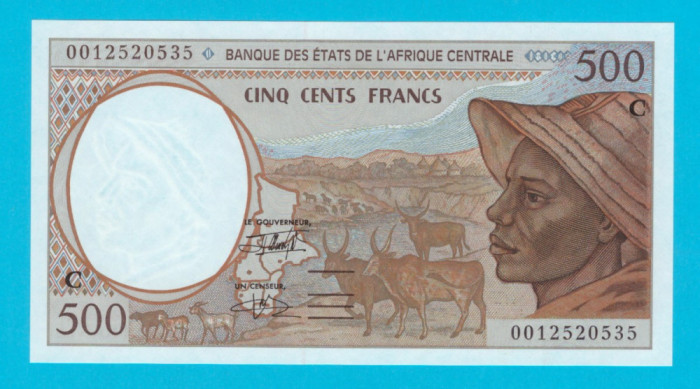 Africa Centrala 500 Francs 2000 &#039;Congo&#039; UNC serie: 0012520535