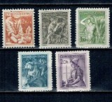 Cehoslovacia 1954 - Uzuale, activitati, serie neuzata
