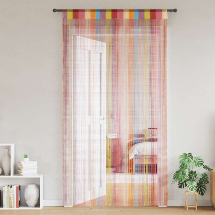 vidaXL Perdele șir 2 buc Multicolor 140x250 cm 4102038