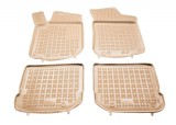 Covorase Presuri Auto Cauciuc Dedicate Bej Vw Bora / Golf IV 1998-2006 / Seat Leon / Toledo 1999-2005 / Skoda Octavia I 1996-2010