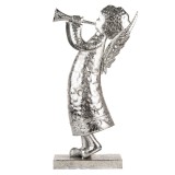 Cumpara ieftin Figurina Inger metal argintiu 30x15x50 cm