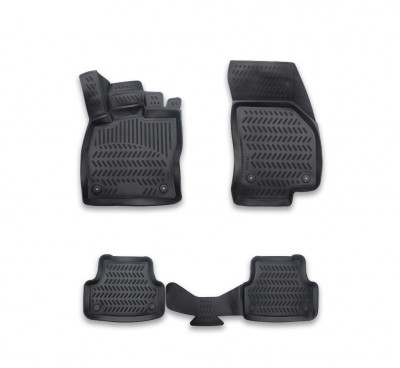 Covoare cauciuc tavita compatibile Seat Leon 3 2012-2020 Cod: 3D AP-1039 / A80-X101v4 Automotive TrustedCars foto