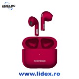 Casti Wireless Bluetooth Riversong Air Mini Pro Earbud, Red Magenta