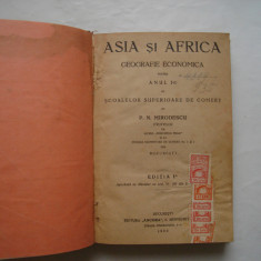 Asia si Africa. Geografie economica pentru anul I-iu - P.N. Mirodescu (1926)