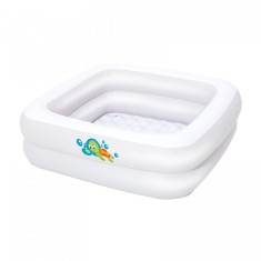 Piscina gonflabila BestWay, patrata, alba, 86 x 25 cm