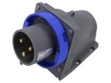 Conector Alimentare AC Trifazat Soclu Tată Unghiular IP67