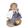 Papusa Nines D'Onil, Little Susi, cu sunete, cu parul blond, cu palton alb, cu