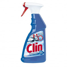 Detergent Geamuri CLIN Multi-Shine, Cantitate 500 ml, Solutie Curatat Geamuri cu Pulverizator, Detergent de Geamuri, Solutie Spalat Geamuri, Detergent