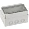 Tablou aplicat din plastic cu 10 module usa fumurie IP66
