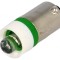 Lampă LED verde 12V BA9S