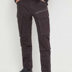 G-Star Raw pantaloni barbati, culoarea gri, cu fason cargo