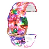 Cumpara ieftin Curea silicon, compatibila Huawei Watch GT 3 42mm, telescoape QR, Color Festival