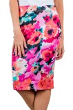 B595-541 Fusta scurta cu imprimeu floral