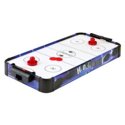 Joc de masa Air Hockey LMI, pentru copii, 2 pucuri si 2 crose, dimensiuni 51x31x10 cm foto