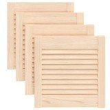 Cumpara ieftin Usi de dulap design lambriu 4 buc. 39,5x39,4 cm lemn masiv pin