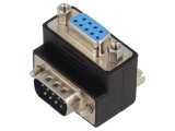 Adaptor D-Sub 9 pini priză 270&deg; sus/jos - DELOCK