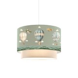 Cumpara ieftin Lampa pentru copii Balon, Pako World, Verde-Crem, 30x30x20 cm