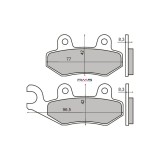 MBS Placute frana, echivalent MCB582, Cod Produs: 225101620RM