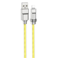 Cablu usb la lightning, 2.4a, 1m hoco crystal, gold