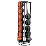 Suport rotativ pentru capsule de cafea, otel, negru 15x35 cm Kinghoff