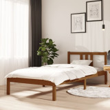Cadru de pat, maro miere, 90x200 cm, lemn masiv de pin, vidaXL