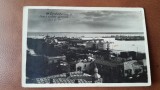 Carte postala, Constanta, vedere generala port, perioada interbelica
